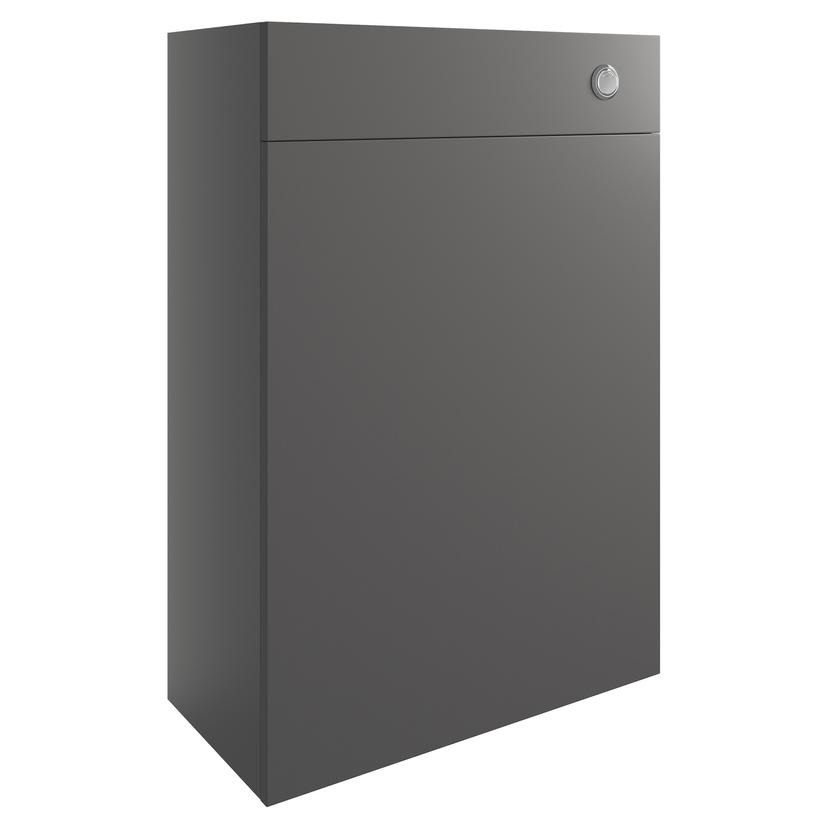Nagoya 600mm(w) WC Toilet Unit - Onyx Grey Gloss