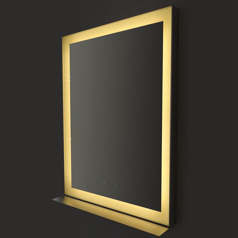 Jersey 600mm(w) x 800mm(h) Front-Lit Rectangular Mirror - Chrome