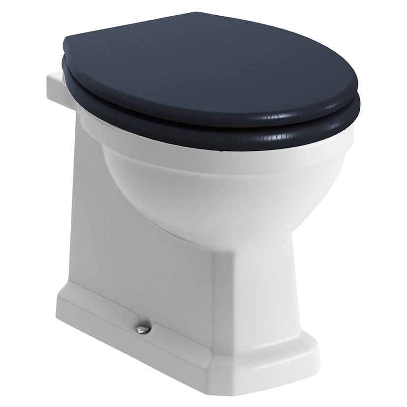 Bari Back to Wall WC & Indigo Ash Soft Close Seat